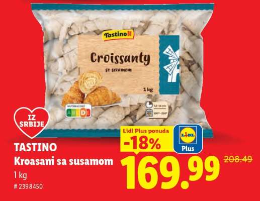 Tastino Kroasani sa susamom