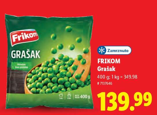 Frikom grašak