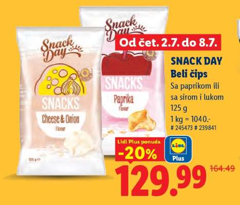 Snack Day Beli čips