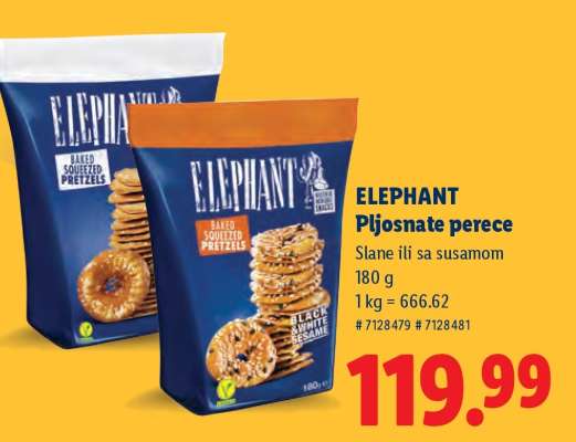 Elephant Pljosnate perece