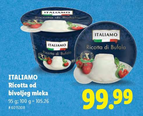 ITALIAMO Ricotta od bivoljeg mleka