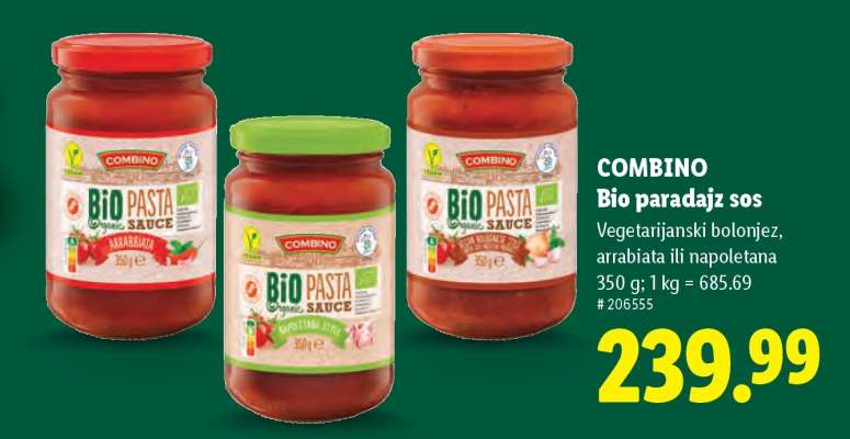 Combino Bio paradajz sos