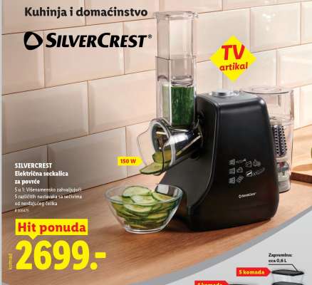 SILVERCREST Električna seckalica za povrće