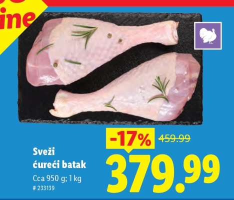 Sveži ćureći batak