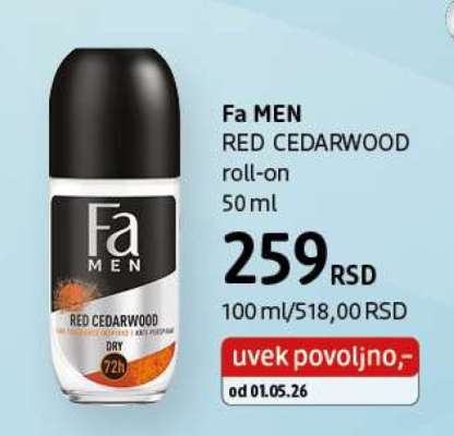 Fa MEN RED CEDARWOOD