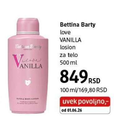 Bettina Barty love VANILLA losion