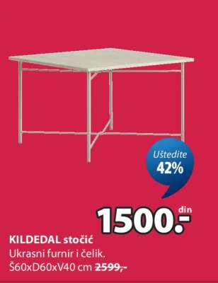 KILDEDAL stočić