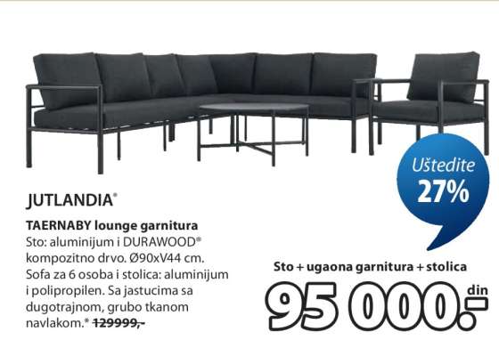 JUTLANDIA TAERNABY lounge garnitura