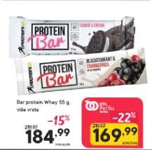 Bar protein Whey 55 g více vrsta