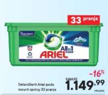 Deterdžent Ariel pods mount spring 33 pranja