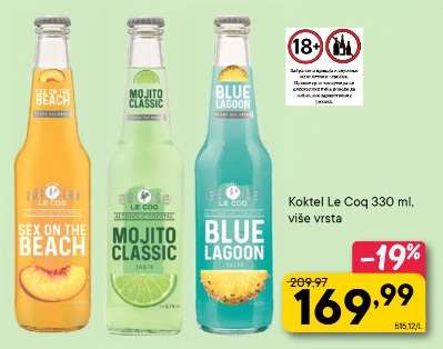Koktel Le Coq 330 ml, více vrsta