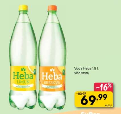 Voda Heba 1.5 l