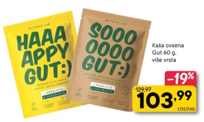 Kaša ovsena Gut 60 g, više vrsta