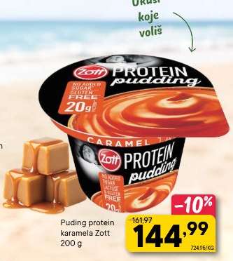 Puding protein karamela Zott 200 g