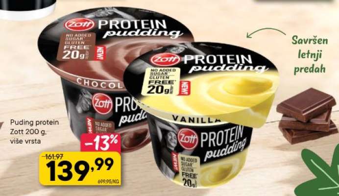 Puding protein Zott 200 g, više vrsta