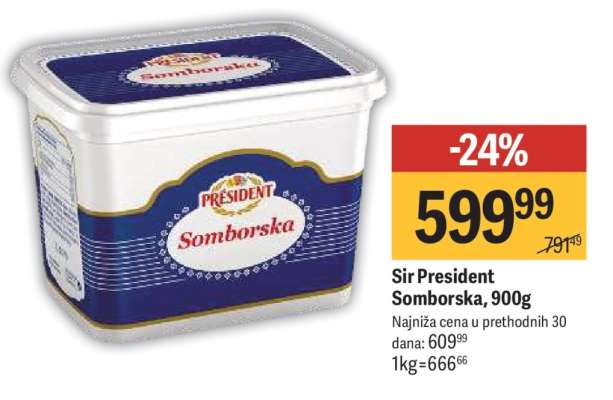 Sir President Somborska 900g