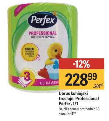 Ubrus kuhinjski troslojni Professional Perfex 1/1