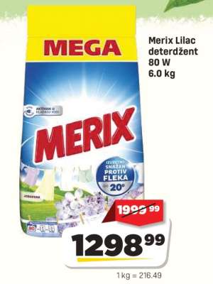 Merix Lilac deterdžent 80 W 6.0 kg