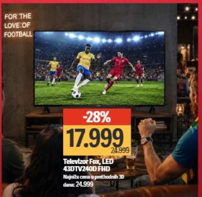 Televizor Fox, LED 43DTV240D FHD