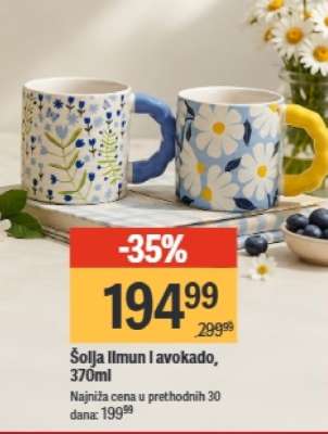 Šolja Ilmun I avokado, 370ml