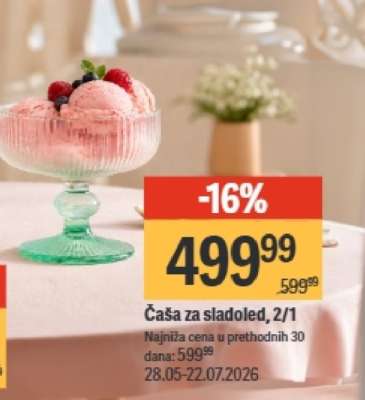 Čaša za sladoled, 2/1