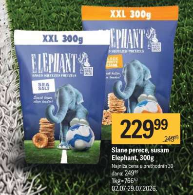 Slane perece, susam Elephant, 300g