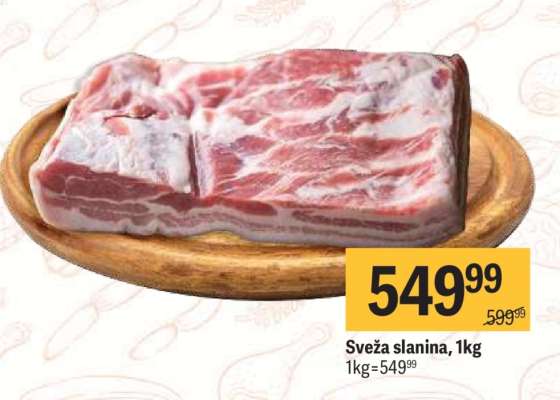 Sveža slanina 1kg