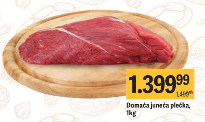 Domaća juneća plećka, 1kg