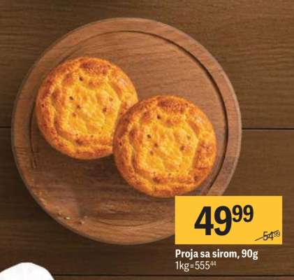 Proja sa sirom, 90g