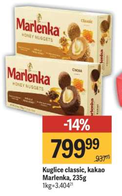 Kuglice classic, kakao Marlenka, 235g
