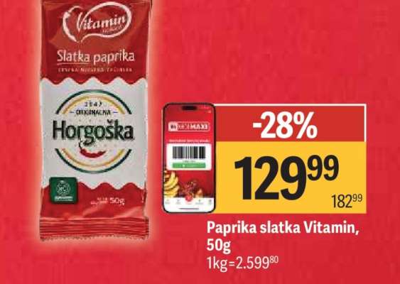 Paprika slatka Vitamin, 50g