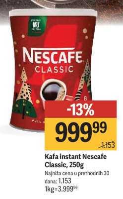 Kafa instant Nescafe Classic 250g