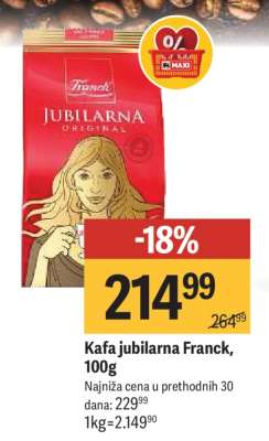 Kafa jubilarna Franck, 100g