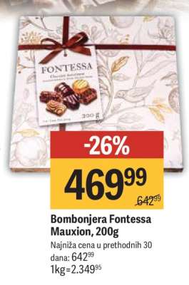 Bombonjera Fontessa Mauxion, 200g