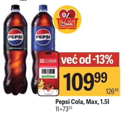 Pepsi Cola Max , 1.5l