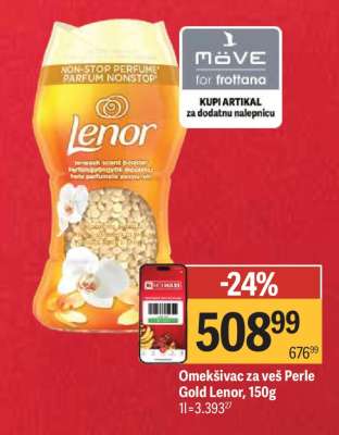 Omekšivač za veš Perle Gold Lenor, 150g