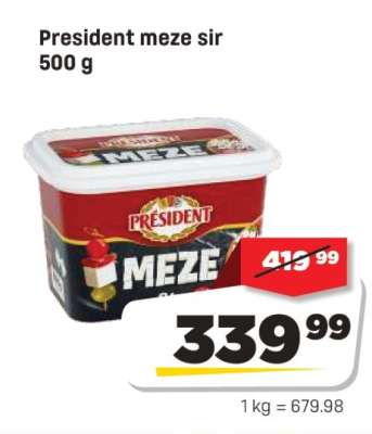 President meze sir 500 g