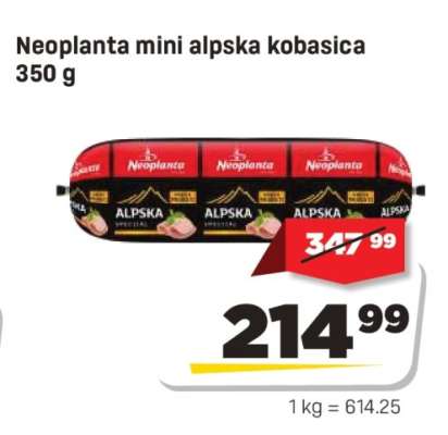 Neoplanta mini alpska kobasica 350 g