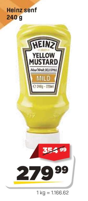 Heinz senf 240 g
