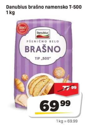 Danubius brašno namensko T-500 1 kg