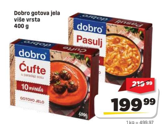 Dobro gotova jela više vrsta 400 g