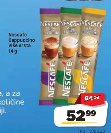 Nescafe Cappuccino više vrsta 14 g