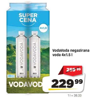 VodaVoda negazirana voda 4x1.5 l