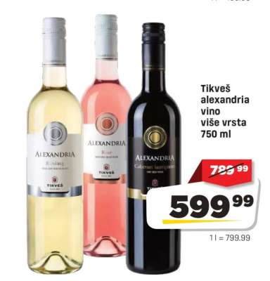Tikveš Alexandria vino