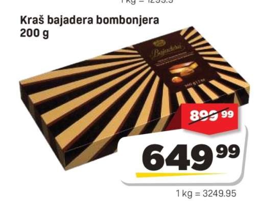 Kraš bajadera bombonjera 200 g