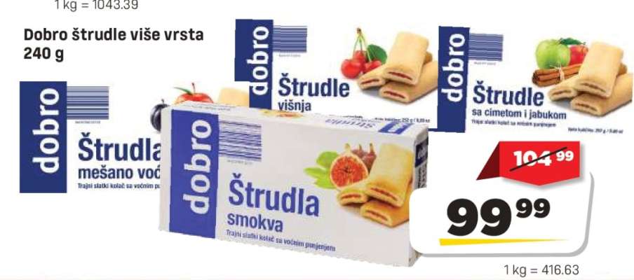 Dobro štrudle više vrsta 240 g