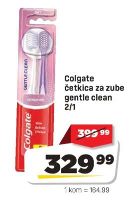 Colgate četkica za zube gentle clean 2/1
