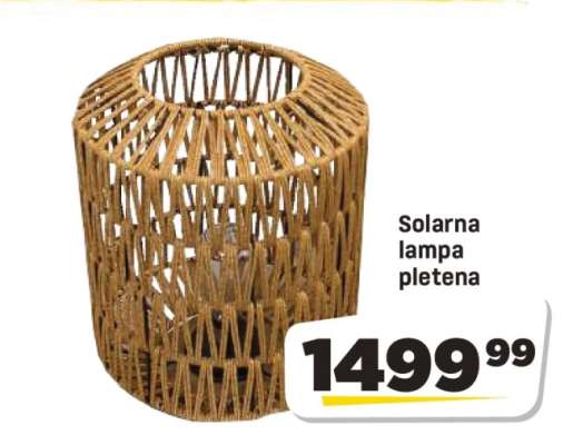 Solarna lampa pletena