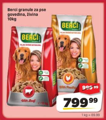 Berci granule za pse