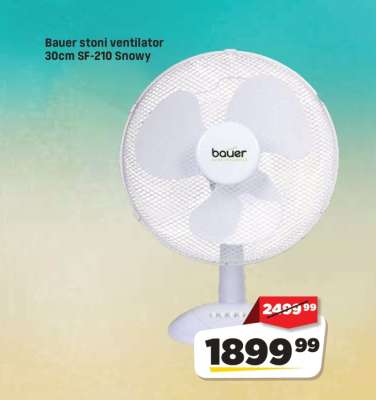 Bauer stoni ventilator 30cm SF-210 Snowy